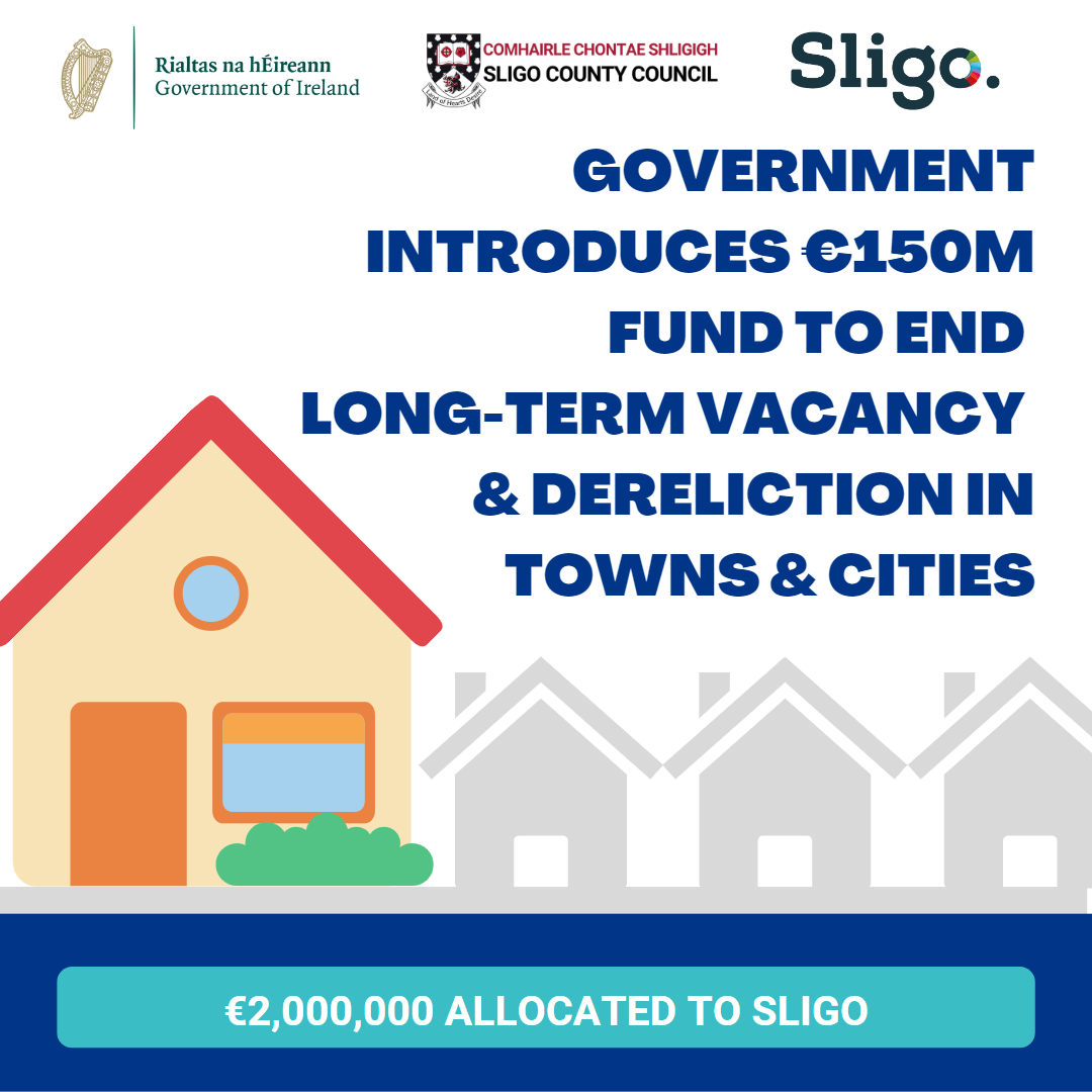 Government introduces €150m Fund to end long-term vacancy & dereliction in towns & cities